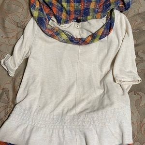 We the free hooded 3/4 sleeve sweatshirt